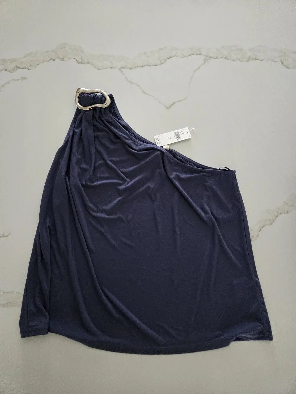 NWT Dolan Left Coast One-Shoulder Buckle Top